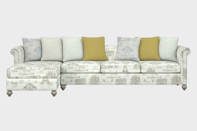 布艺-左三人+右贵妃