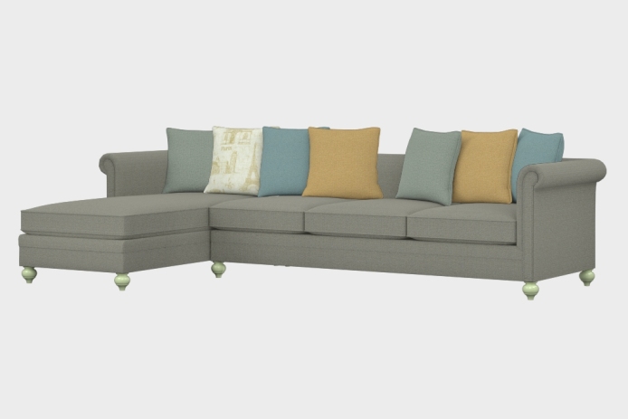 布艺-左三人+右贵妃