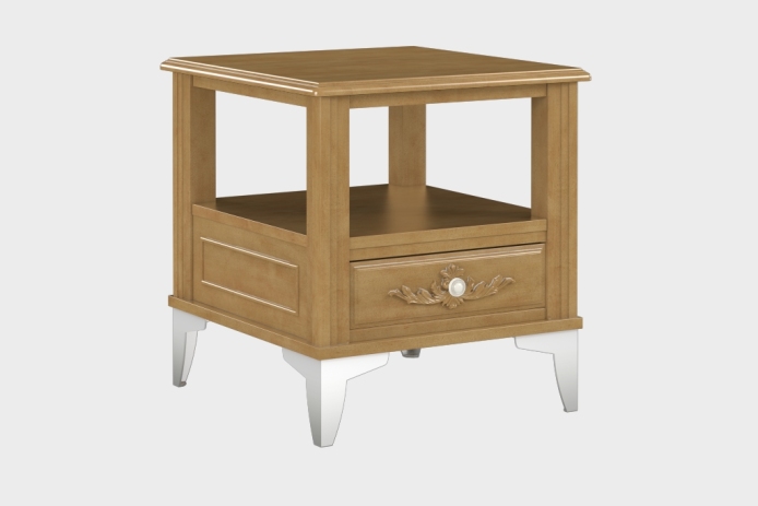 双层上隔板边几