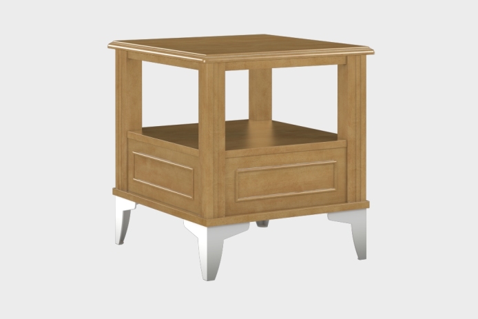 双层上隔板边几