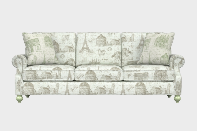 爵士款三人沙发