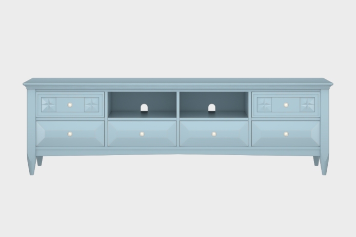 六抽双隔板电视柜