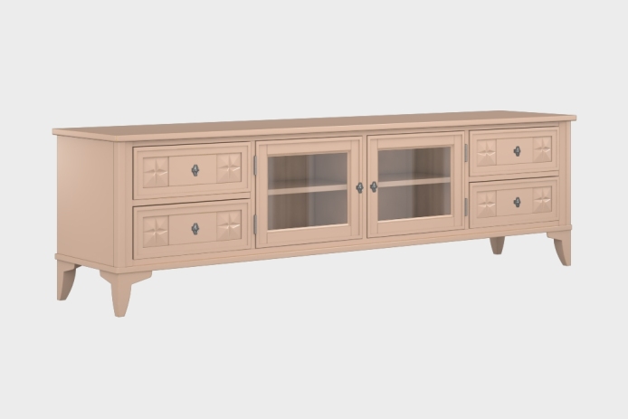 四抽双开门电视柜