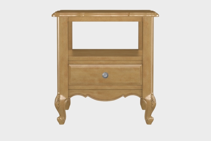 双层上隔板边几