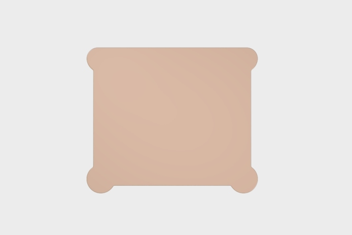 单抽隔板床头柜