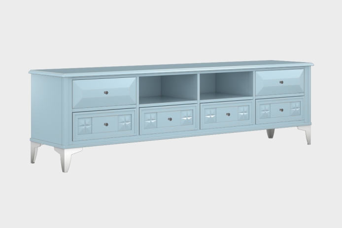 六抽双隔板电视柜