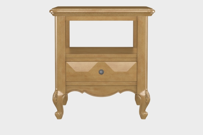 双层上隔板边几