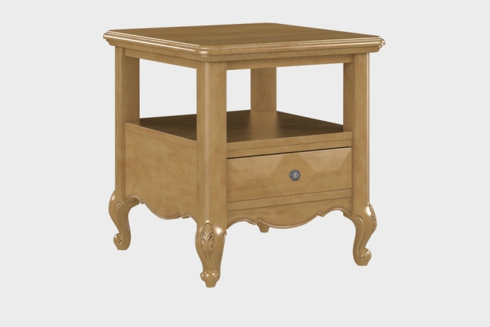 双层上隔板边几