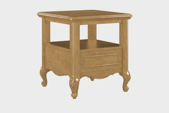 双层上隔板边几