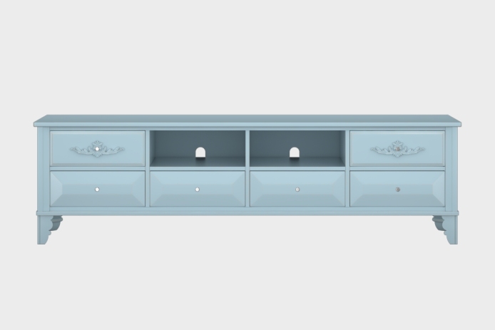 六抽双隔板电视柜