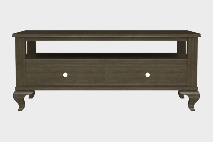 双抽上隔板茶几