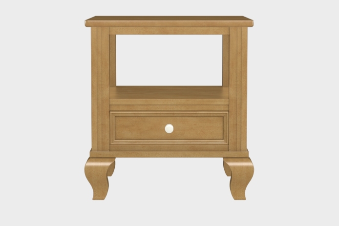 双层上隔板边几