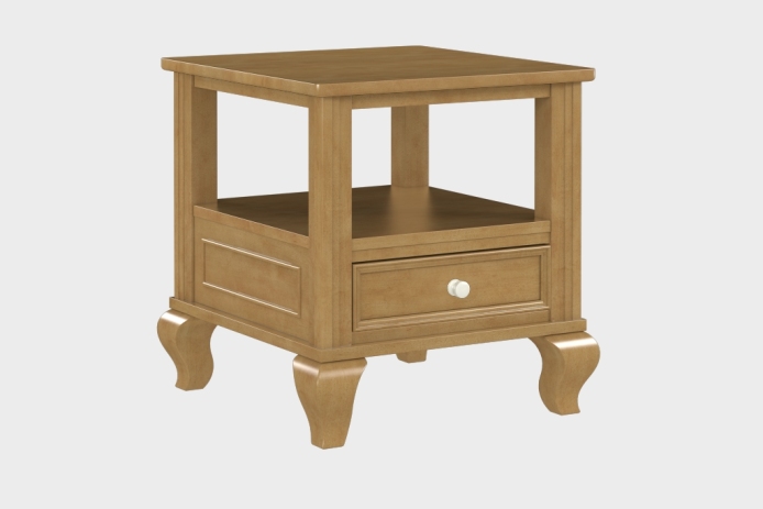 双层上隔板边几