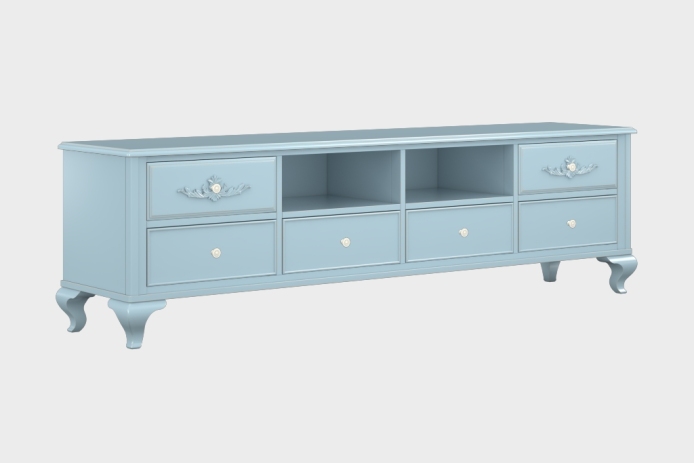 六抽双隔板电视柜