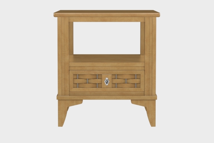 双层上隔板边几