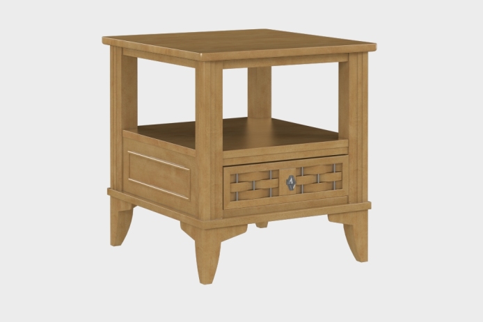 双层上隔板边几