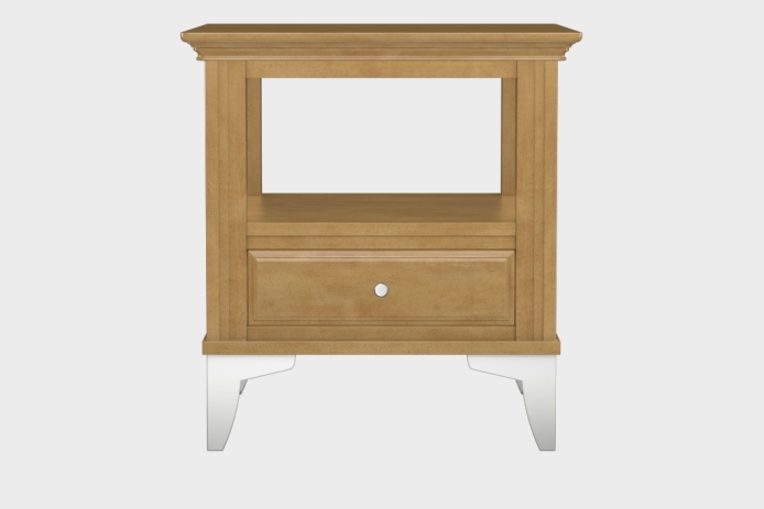 双层上隔板边几