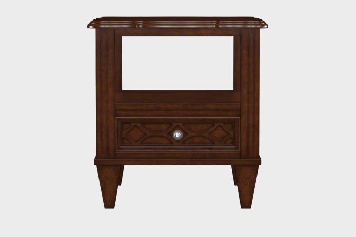 双层上隔板边几