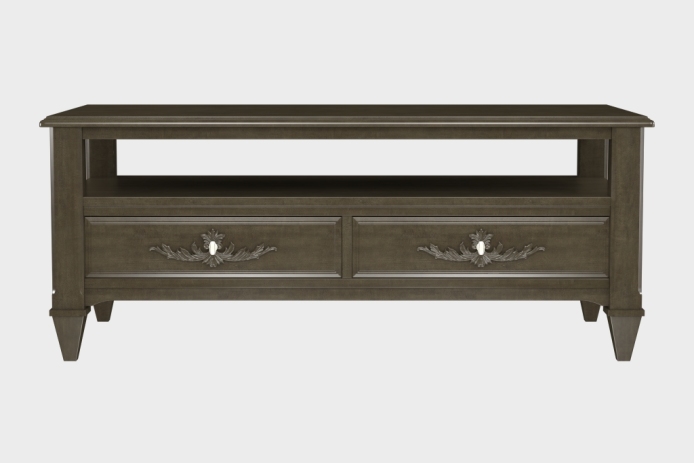 双抽上隔板茶几