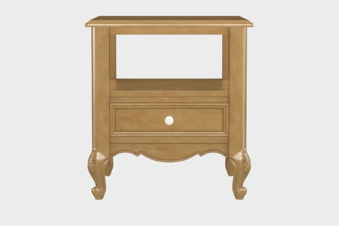 双层上隔板边几