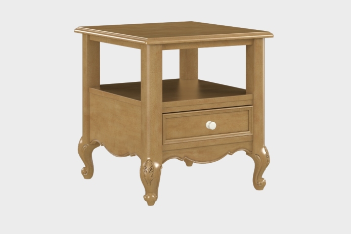 双层上隔板边几