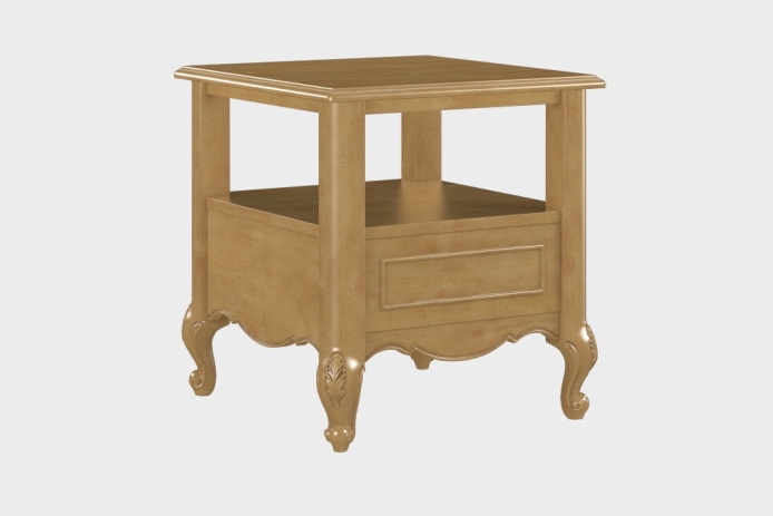 双层上隔板边几