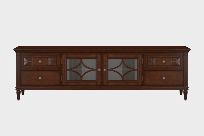 四抽双开门电视柜