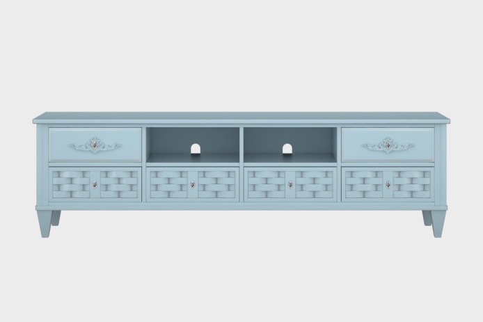 六抽双隔板电视柜