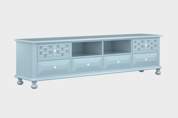 六抽双隔板电视柜