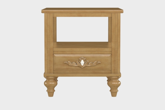 双层上隔板边几