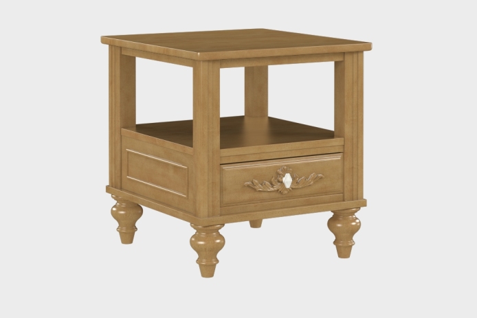 双层上隔板边几