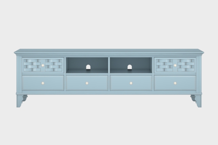 六抽双隔板电视柜