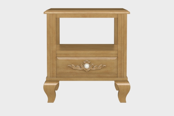 双层上隔板边几