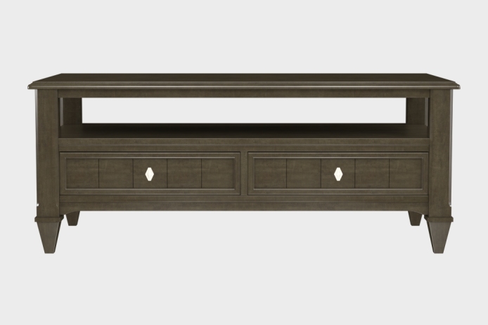 双抽上隔板茶几