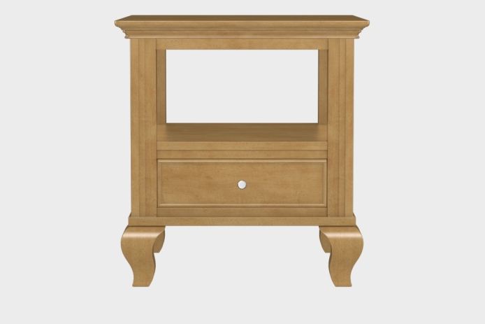 双层上隔板边几