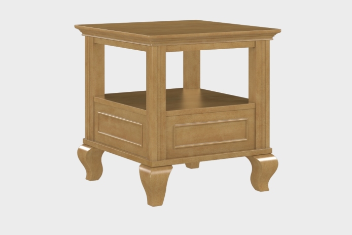 双层上隔板边几