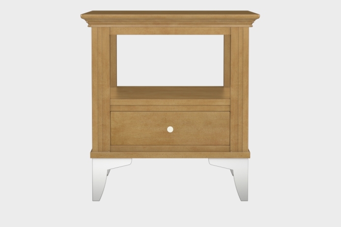 双层上隔板边几