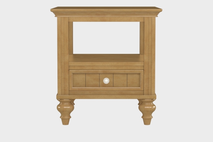 双层上隔板边几