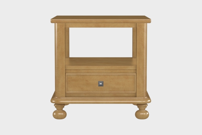 双层上隔板边几