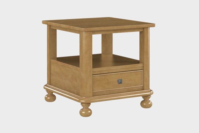 双层上隔板边几