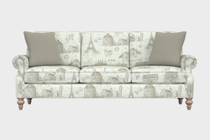 爵士款三人沙发