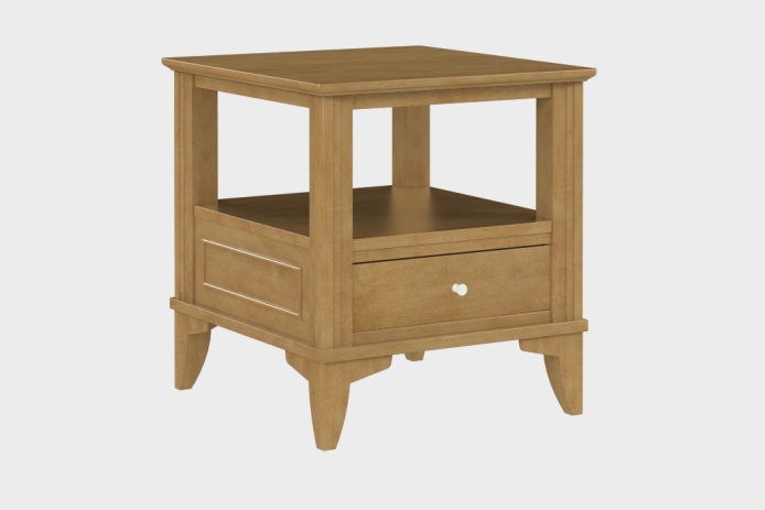 双层上隔板边几