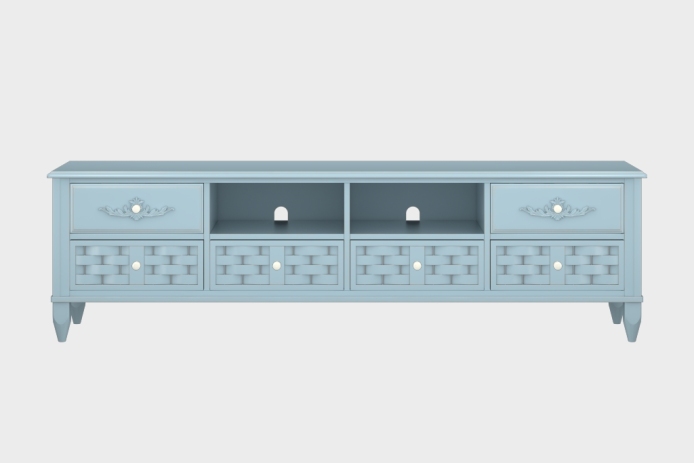 六抽双隔板电视柜