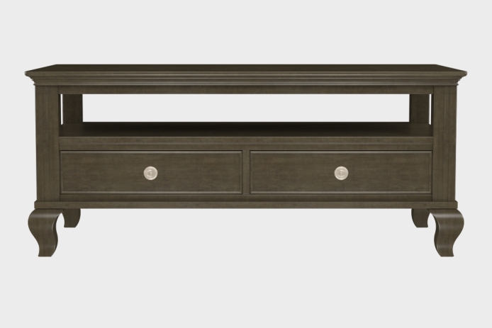 双抽上隔板茶几