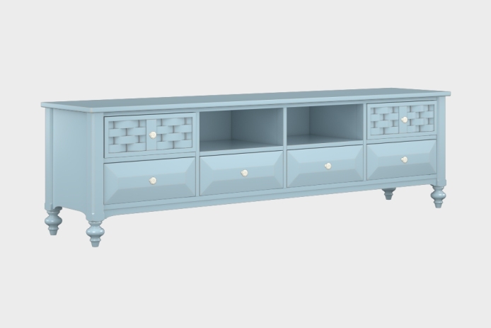 六抽双隔板电视柜