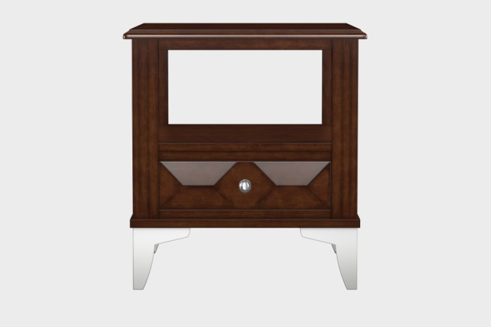 双层上隔板边几