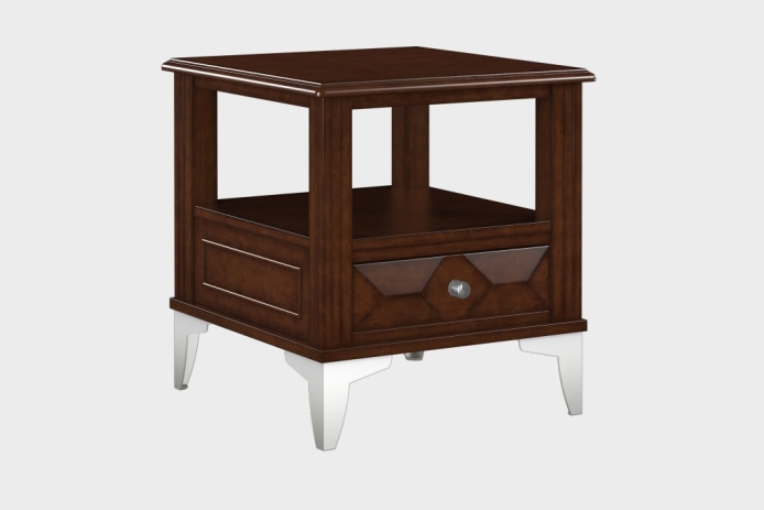 双层上隔板边几