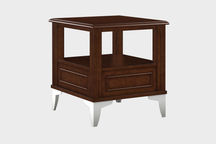 双层上隔板边几