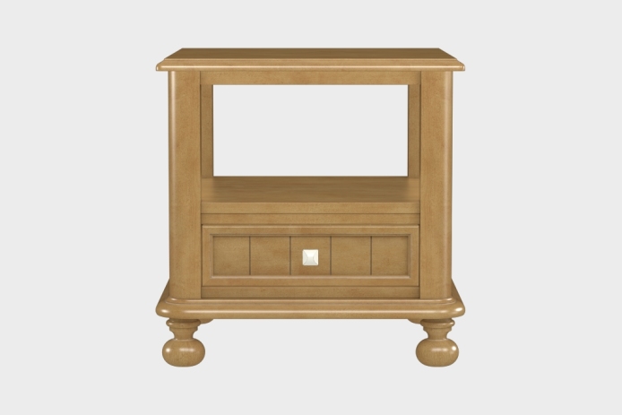 双层上隔板边几