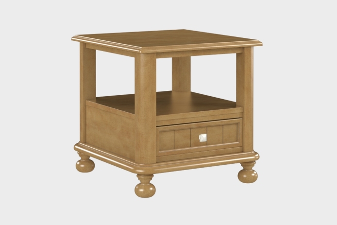 双层上隔板边几